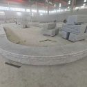 六盘水 芝麻白异形坐凳，自然面光面弧形加工