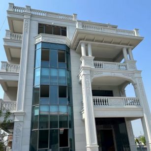 六盘水 白麻花岗岩别墅外墙干挂效果展示