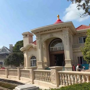 六盘水 黄金麻花岗岩欧式别墅