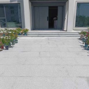 六盘水 芝麻白花岗岩地铺石地面铺装