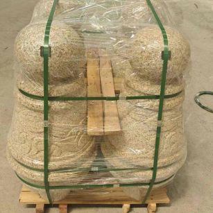 六盘水 黄金麻异形定制雕花——棒棒糖挡车柱