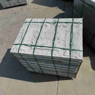 六盘水 白麻花岗岩石材自然面蘑菇石成品