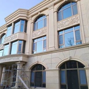 六盘水 黄金麻花岗岩别墅外墙干挂