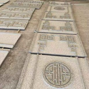 六盘水 白麻花岗岩外墙立面雕刻板