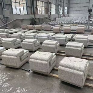 六盘水 白麻花岗岩异形加工-石凳，坐凳