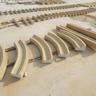 六盘水 黄金麻花岗岩别墅线条