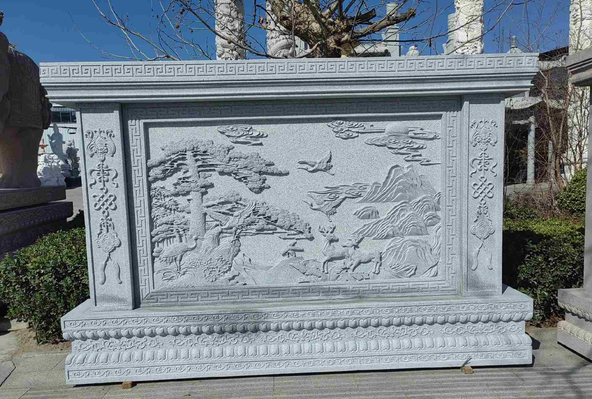 六盘水 芝麻白大型照壁，屏风，影壁