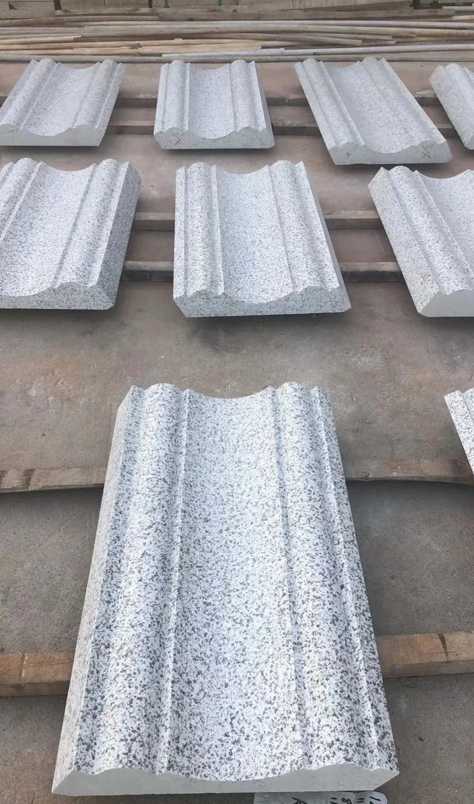 六盘水 白麻花岗岩光面别墅线条