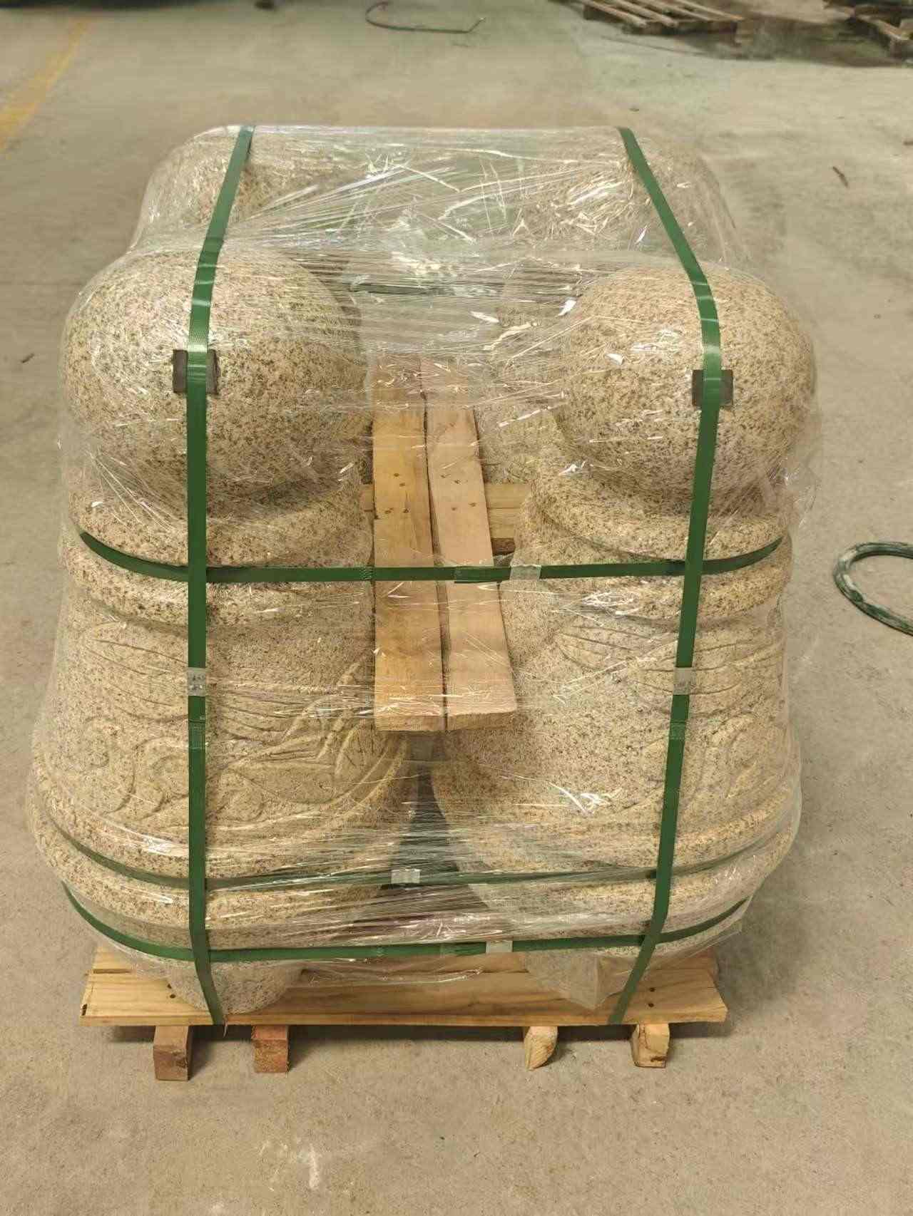 六盘水 黄金麻异形定制雕花——棒棒糖挡车柱