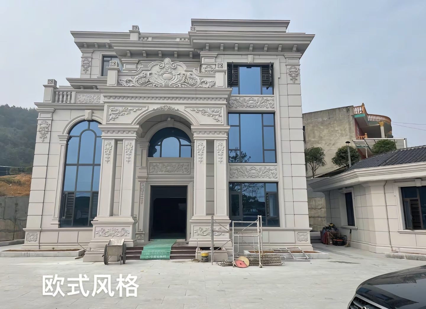 六盘水 白麻花岗岩别墅外墙干挂